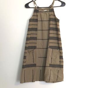 Old Navy Khaki Green Short Shift Dress Cotton size XS